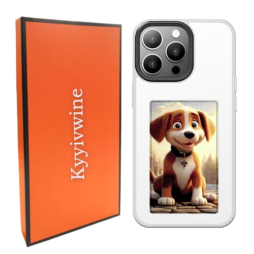 Kyyivwine Smart-Tintenbildschirm-Handyhülle, DIY-Display-Bild,Personalisierte Hülle für iPhone 14 Pro Max,Handyhülle Selber Gestalten,iPhone Display Handyhülle,TPU -Material Handyhülle NFC,Weißes Kyyivwine Smart-Tintenbildschirm-Handyhülle, DIY-Display-Bild,Personalisierte Hülle für iPhone 14 Pro Max,Handyhülle Selber Gestalten,iPhone Display Handyhülle,TPU -Material Handyhülle NFC,Weißes von Kyyivwine