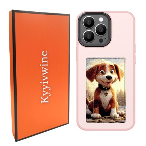 Kyyivwine Smart-Tintenbildschirm-Handyhülle, DIY-Display-Bild,Personalisierte Hülle für iPhone 14 Pro Max,Handyhülle Selber Gestalten,iPhone Display Handyhülle,TPU -Material Handyhülle NFC,Rosa Kyyivwine Smart-Tintenbildschirm-Handyhülle, DIY-Display-Bild,Personalisierte Hülle für iPhone 14 Pro Max,Handyhülle Selber Gestalten,iPhone Display Handyhülle,TPU -Material Handyhülle NFC,Rosa von Kyyivwine