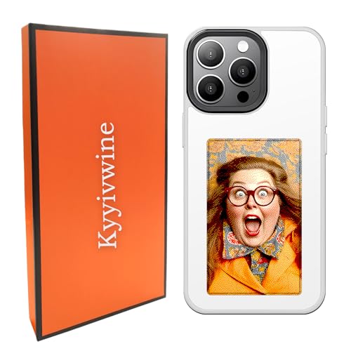 Kyyivwine Smart-Tintenbildschirm-Handyhülle, DIY-Display-Bild,Personalisierte Hülle für iPhone 15 Pro Max,Handyhülle Selber Gestalten,iPhone Display Handyhülle,TPU -Material Handyhülle NFC,Weißes Kyyivwine Smart-Tintenbildschirm-Handyhülle, DIY-Display-Bild,Personalisierte Hülle für iPhone 15 Pro Max,Handyhülle Selber Gestalten,iPhone Display Handyhülle,TPU -Material Handyhülle NFC,Weißes von Kyyivwine