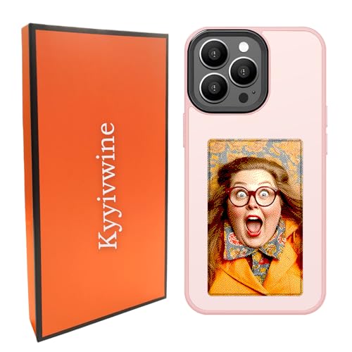 Kyyivwine Smart-Tintenbildschirm-Handyhülle, DIY-Display-Bild,Personalisierte Hülle für iPhone 15 Pro Max,Handyhülle Selber Gestalten,iPhone Display Handyhülle,TPU -Material Handyhülle NFC,Rosa Kyyivwine Smart-Tintenbildschirm-Handyhülle, DIY-Display-Bild,Personalisierte Hülle für iPhone 15 Pro Max,Handyhülle Selber Gestalten,iPhone Display Handyhülle,TPU -Material Handyhülle NFC,Rosa von Kyyivwine