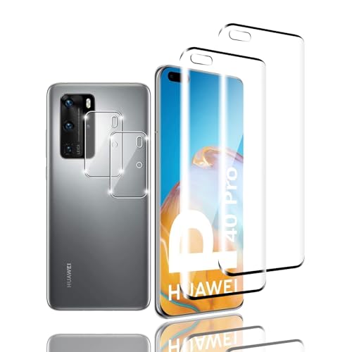Kziwii 2+2 Stück Schutzfolie für Huawei P40 Pro Panzer Schutz Glas, 2 Panzerfolie und 2 Kamera Schutzglas,HD Displayschutzfolie, 9H Härte, Anti-Kratz, Anti-Bläschen für Huawei P40 Pro Kziwii 2+2 Stück Schutzfolie für Huawei P40 Pro Panzer Schutz Glas, 2 Panzerfolie und 2 Kamera Schutzglas,HD Displayschutzfolie, 9H Härte, Anti-Kratz, Anti-Bläschen für Huawei P40 Pro von Kziwii