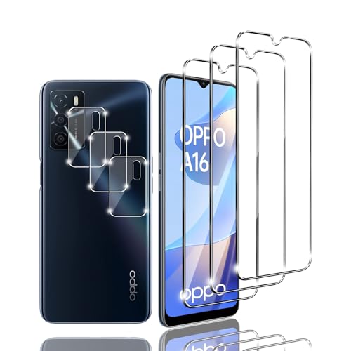 Kziwii 3+3 Stück Schutzfolie für OPPO A16 Panzer Schutz Glas, 3 Panzerfolie und 3 Kamera Schutzglas,HD Displayschutzfolie, 9H Härte, Anti-Kratz, Anti-Bläschen für OPPO A16 Kziwii 3+3 Stück Schutzfolie für OPPO A16 Panzer Schutz Glas, 3 Panzerfolie und 3 Kamera Schutzglas,HD Displayschutzfolie, 9H Härte, Anti-Kratz, Anti-Bläschen für OPPO A16 von Kziwii