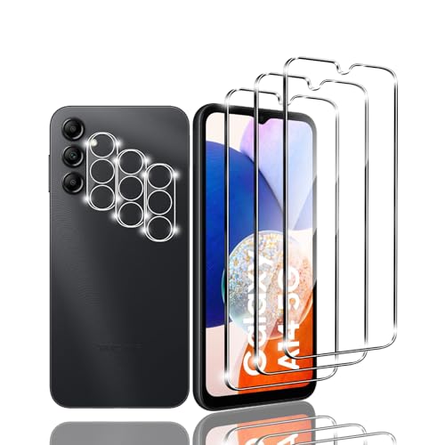Kziwii 3+3 Stück Schutzfolie für Samsung Galaxy A14 5G Panzer Schutz Glas, 3 Panzerfolie und 3 Kamera Schutzglas,HD Displayschutzfolie, 9H Härte, Anti-Kratz, Anti-Bläschen für Samsung Galaxy A14 5G Kziwii 3+3 Stück Schutzfolie für Samsung Galaxy A14 5G Panzer Schutz Glas, 3 Panzerfolie und 3 Kamera Schutzglas,HD Displayschutzfolie, 9H Härte, Anti-Kratz, Anti-Bläschen für Samsung Galaxy A14 5G von Kziwii