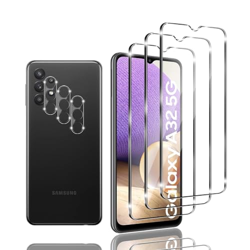 Kziwii 3+3 Stück Schutzfolie für Samsung Galaxy A32 5G Panzer Schutz Glas, 3 Panzerfolie und 3 Kamera Schutzglas,HD Displayschutzfolie, 9H Härte, Anti-Kratz, Anti-Bläschen für Samsung Galaxy A32 5G Kziwii 3+3 Stück Schutzfolie für Samsung Galaxy A32 5G Panzer Schutz Glas, 3 Panzerfolie und 3 Kamera Schutzglas,HD Displayschutzfolie, 9H Härte, Anti-Kratz, Anti-Bläschen für Samsung Galaxy A32 5G von Kziwii