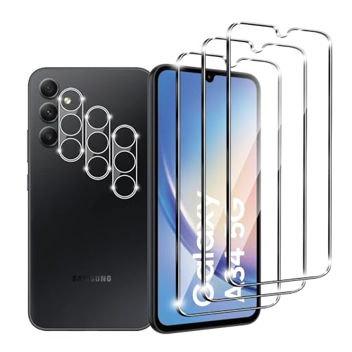 Kziwii 3+3 Stück Schutzfolie für Samsung Galaxy A34 5G Panzer Schutz Glas, 3 Panzerfolie und 3 Kamera Schutzglas,HD Displayschutzfolie, 9H Härte, Anti-Kratz, Anti-Bläschen für Samsung Galaxy A34 5G Kziwii 3+3 Stück Schutzfolie für Samsung Galaxy A34 5G Panzer Schutz Glas, 3 Panzerfolie und 3 Kamera Schutzglas,HD Displayschutzfolie, 9H Härte, Anti-Kratz, Anti-Bläschen für Samsung Galaxy A34 5G von Kziwii