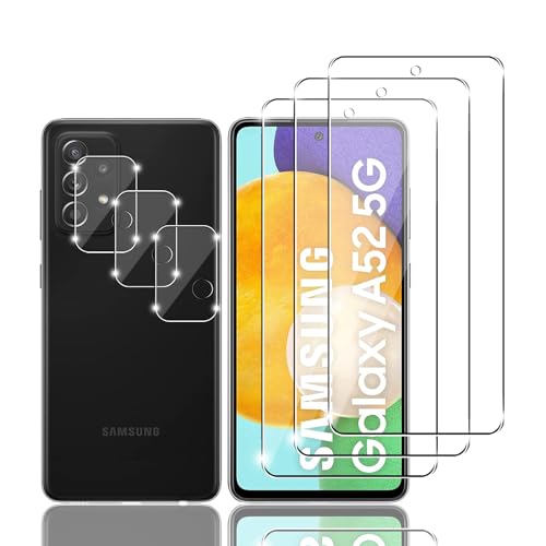 Kziwii 3+3 Stück Schutzfolie für Samsung Galaxy A52 5G Panzer Schutz Glas, 3 Panzerfolie und 3 Kamera Schutzglas,HD Displayschutzfolie, 9H Härte, Anti-Bläschen für Samsung Galaxy A52 5G Kziwii 3+3 Stück Schutzfolie für Samsung Galaxy A52 5G Panzer Schutz Glas, 3 Panzerfolie und 3 Kamera Schutzglas,HD Displayschutzfolie, 9H Härte, Anti-Bläschen für Samsung Galaxy A52 5G von Kziwii