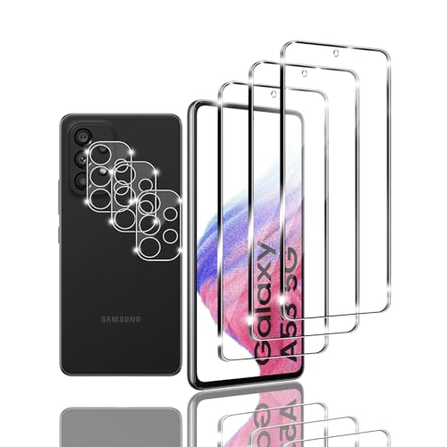 Kziwii 3+3 Stück Schutzfolie für Samsung Galaxy A53 5G Panzer Schutz Glas, 3 Panzerfolie und 3 Kamera Schutzglas,HD Displayschutzfolie, 9H Härte, Anti-Kratz, Anti-Bläschen für Samsung Galaxy A53 5G Kziwii 3+3 Stück Schutzfolie für Samsung Galaxy A53 5G Panzer Schutz Glas, 3 Panzerfolie und 3 Kamera Schutzglas,HD Displayschutzfolie, 9H Härte, Anti-Kratz, Anti-Bläschen für Samsung Galaxy A53 5G von Kziwii
