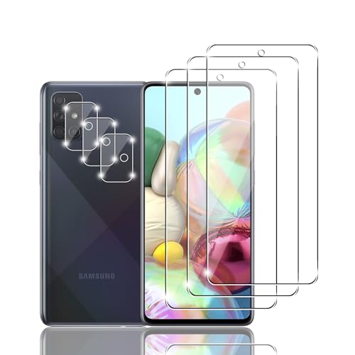 Kziwii 3+3 Stück Schutzfolie für Samsung Galaxy A71 5G Panzer Schutz Glas, 3 Panzerfolie und 3 Kamera Schutzglas,HD Displayschutzfolie, 9H Härte, Anti-Kratz, Anti-Bläschen für Samsung Galaxy A71 5G Kziwii 3+3 Stück Schutzfolie für Samsung Galaxy A71 5G Panzer Schutz Glas, 3 Panzerfolie und 3 Kamera Schutzglas,HD Displayschutzfolie, 9H Härte, Anti-Kratz, Anti-Bläschen für Samsung Galaxy A71 5G von Kziwii