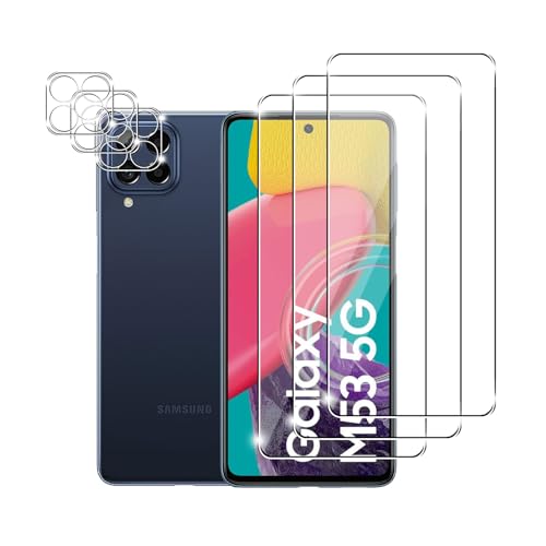 Kziwii 3+3 Stück Schutzfolie für Samsung Galaxy M53 5G Panzer Schutz Glas, 3 Panzerfolie und 3 Kamera Schutzglas,HD Displayschutzfolie, 9H Härte, Anti-Kratz, Anti-Bläschen für Samsung Galaxy M53 5G Kziwii 3+3 Stück Schutzfolie für Samsung Galaxy M53 5G Panzer Schutz Glas, 3 Panzerfolie und 3 Kamera Schutzglas,HD Displayschutzfolie, 9H Härte, Anti-Kratz, Anti-Bläschen für Samsung Galaxy M53 5G von Kziwii