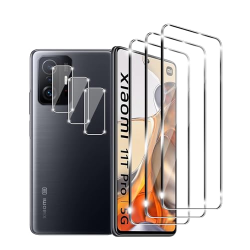 Kziwii 3+3 Stück Schutzfolie für Xiaomi Mi 11T PRO 5G Panzer Schutz Glas, 3 Panzerfolie und 3 Kamera Schutzglas,HD Displayschutzfolie, 9H Härte, Anti-Kratz, Anti-Bläschen für Xiaomi Mi 11T PRO 5G Kziwii 3+3 Stück Schutzfolie für Xiaomi Mi 11T PRO 5G Panzer Schutz Glas, 3 Panzerfolie und 3 Kamera Schutzglas,HD Displayschutzfolie, 9H Härte, Anti-Kratz, Anti-Bläschen für Xiaomi Mi 11T PRO 5G von Kziwii