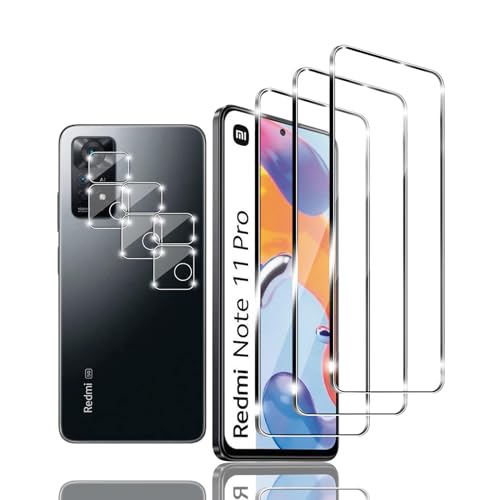 Kziwii 3+3 Stück Schutzfolie für Xiaomi Redmi Note 11 Pro Panzer Schutz Glas, 3 Panzerfolie und 3 Kamera Schutzglas,HD Displayschutzfolie, 9H Härte, Anti-Kratz, für Xiaomi Redmi Note 11 Pro Kziwii 3+3 Stück Schutzfolie für Xiaomi Redmi Note 11 Pro Panzer Schutz Glas, 3 Panzerfolie und 3 Kamera Schutzglas,HD Displayschutzfolie, 9H Härte, Anti-Kratz, für Xiaomi Redmi Note 11 Pro von Kziwii