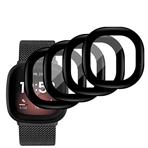 Kziwii 4 Stück Schutzfolie Displayschutzfolie für Fitbit Versa 3 Protective Film, 3D Vollständige Abdeckung, Anti-Kratz, Blasenfrei, Panzerfolie für Fitbit Versa 3 Kziwii 4 Stück Schutzfolie Displayschutzfolie für Fitbit Versa 3 Protective Film, 3D Vollständige Abdeckung, Anti-Kratz, Blasenfrei, Panzerfolie für Fitbit Versa 3 von Kziwii