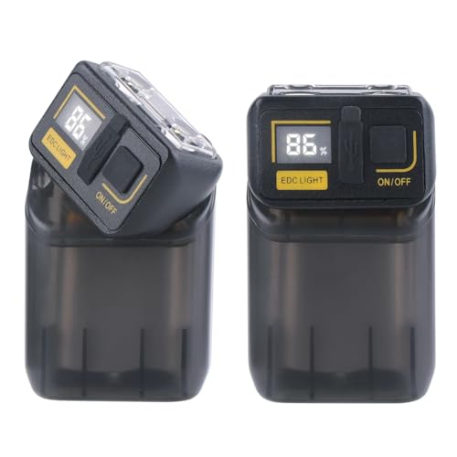 Kznifmk 2 Stück Drehbare LED-Taschenlampe, 380, Tragbare Schlüsselanhänger-Taschenlampe, Typ C, Wiederaufladbar, Outdoor-Arbeitswerkzeug, Lichtleistungsanzeige Kznifmk 2 Stück Drehbare LED-Taschenlampe, 380, Tragbare Schlüsselanhänger-Taschenlampe, Typ C, Wiederaufladbar, Outdoor-Arbeitswerkzeug, Lichtleistungsanzeige von Kznifmk