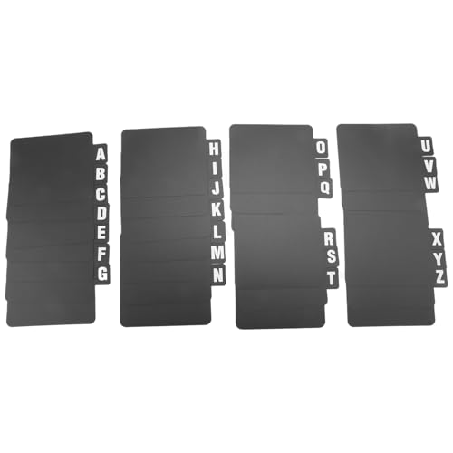 Kznifmk 26 Stück Schallplatten-Trennwände, DVD-Alphabet-Trennwände, Alphabet-Trennwände, Schallplatten-Organizer mit Alphabet Kznifmk 26 Stück Schallplatten-Trennwände, DVD-Alphabet-Trennwände, Alphabet-Trennwände, Schallplatten-Organizer mit Alphabet von Kznifmk