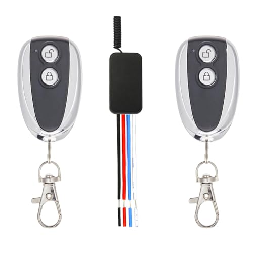 Kznifmk Drahtloser Fernschalter DC 12 V Mini-Fernbedienungsschalter, DC 5 V/12 V/24 V/30 V 5 A Relais, für Lichtleisten, Elektrische Türschlösser Kznifmk Drahtloser Fernschalter DC 12 V Mini-Fernbedienungsschalter, DC 5 V/12 V/24 V/30 V 5 A Relais, für Lichtleisten, Elektrische Türschlösser von Kznifmk