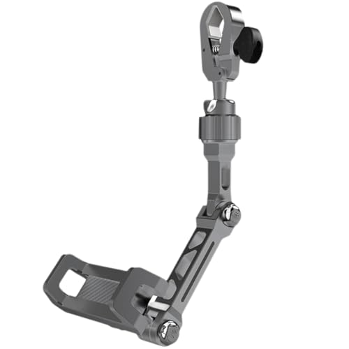 Kznifmk Hochwertige Autohalterung Aus Aluminiumlegierung, Universeller, in Mehreren Winkeln Verstellbarer Rückspiegel-Handyhalter von Kznifmk