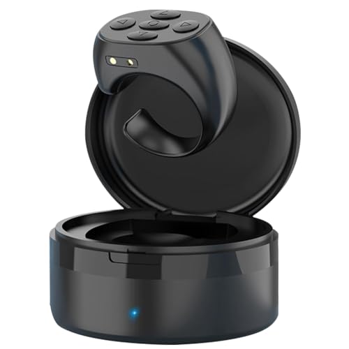 Kznifmk Kabellose Bluetooth-Fernbedienung mit Fingertipp, Fernbedienung mit Fingertipp, Seitenwender für Fernbedienungs-App für Telefon-Tablet, B Kznifmk Kabellose Bluetooth-Fernbedienung mit Fingertipp, Fernbedienung mit Fingertipp, Seitenwender für Fernbedienungs-App für Telefon-Tablet, B von Kznifmk