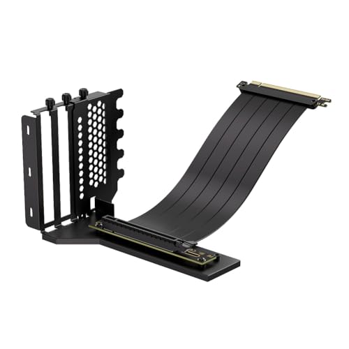 Kznifmk L-Z3 GPU Vertikal-Montagehalterungssatz, PCIe 4.0 X16 Riser-Kabel 200 mm, Grafikkarten-Lenkhalterung Schwarz Kznifmk L-Z3 GPU Vertikal-Montagehalterungssatz, PCIe 4.0 X16 Riser-Kabel 200 mm, Grafikkarten-Lenkhalterung Schwarz von Kznifmk