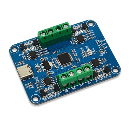 Kznifmk USB zu 4-Wege-RS485-Kommunikationsmodul CH344Q Halbduplex-Signalübertragung mit Anzeigelicht für Scanner-Drucker Kznifmk USB zu 4-Wege-RS485-Kommunikationsmodul CH344Q Halbduplex-Signalübertragung mit Anzeigelicht für Scanner-Drucker von Kznifmk
