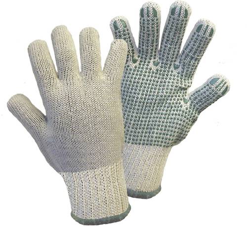 Griffy L+D Green Dot 1133SB Baumwolle Gartenhandschuh Größe (Handschuhe): Herrengröße 1 Paar von L+D Griffy