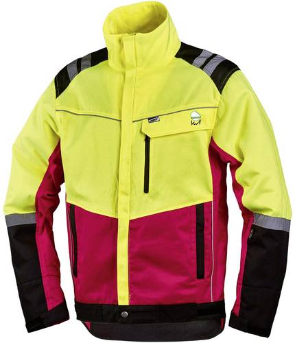 L+D worky 4112-L Forstschutz-Jacke Komfort Kleider-Größe: L Neongelb, Rot, Schwarz von L+D worky