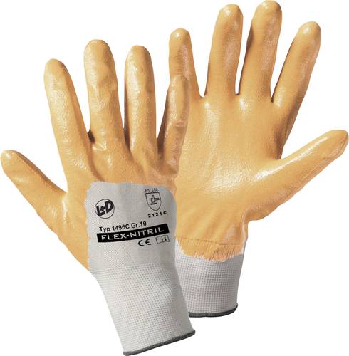 L+D worky Flex-Nitril 1496C-11 Polyester Arbeitshandschuh Größe (Handschuhe): 11, XXL EN 388 CAT I von L+D worky