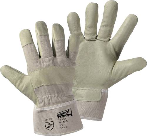 Worky L+D 88 PAWA 1551 Schweinsnarbenleder Arbeitshandschuh Größe (Handschuhe): 10.5, XL EN 388:20 von L+D worky