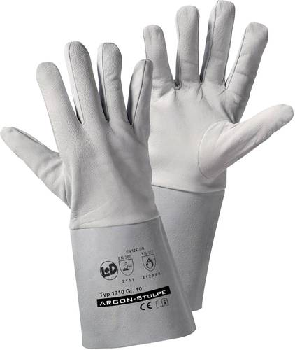 Worky L+D ARGON-Stulpe 1710 Nappaleder Arbeitshandschuh Größe (Handschuhe): 10, XL EN 12477-B, EN von L+D worky