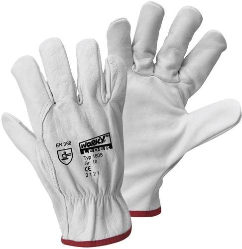 Worky L+D DRIVER GLOVE 1606-9 Rindnarbenleder Arbeitshandschuh Größe (Handschuhe): 9, L EN 388 CAT von L+D worky