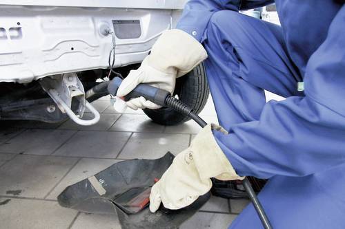 Worky L+D Kombi-F 1811 Rindnarbenleder Schweißerhandschuh Größe (Handschuhe): 10, XL EN 12477-A, von L+D worky