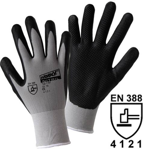 Worky L+D NITRIL GRID 1167-7 Nylon Arbeitshandschuh Größe (Handschuhe): 7, S EN 388 CAT II 1 Paar von L+D worky