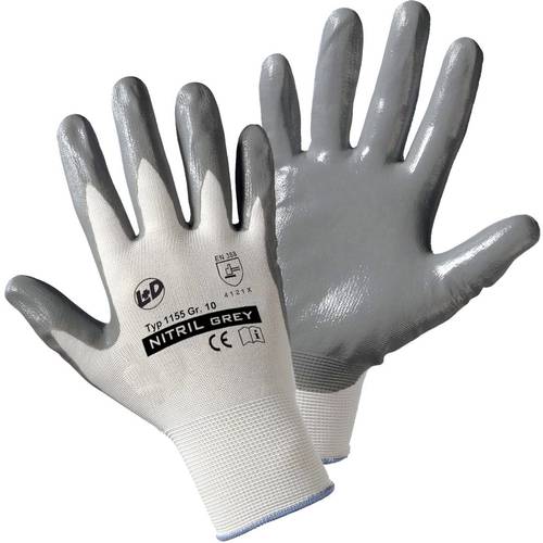 Worky L+D Nitril- knitted 1155-11 Nylon Arbeitshandschuh Größe (Handschuhe): 11, XXL EN 388:2016 C von L+D worky