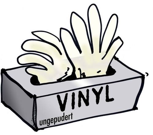 L+D 14695-7 100 St. Vinyl Einweghandschuh Größe (Handschuhe): 7, S von L+D