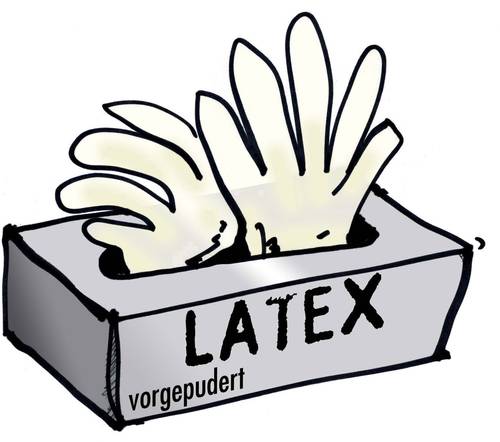 L+D 14699 100 St. Latex Einweghandschuh Größe (Handschuhe): 9, L von L+D