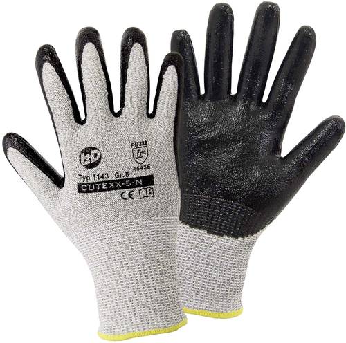 L+D CUTEXX-5-N 1143-10 Schnittschutzhandschuh Größe (Handschuhe): 10 EN 388:2016+A1:2018, EN 16350 von L+D