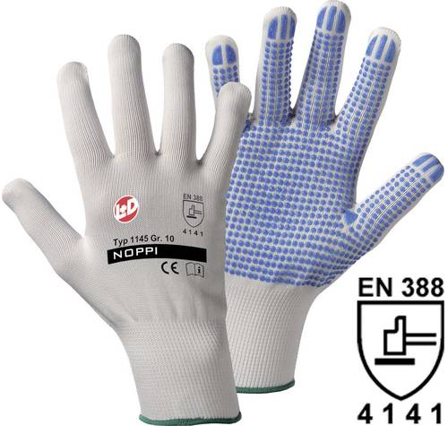 L+D NOPPI 1145-10 Nylon Arbeitshandschuh Größe (Handschuhe): 10, XL EN 388 CAT II 1 Paar von L+D