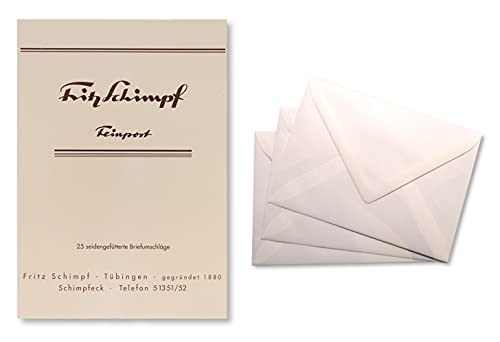Fritz Schimpf Feinpost Briefpapier Briefhüllen C6 (25 Stück), Farbe Crème von L'Artisan Pastellier