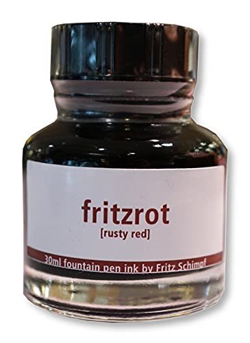 Fritz Schimpf Füllhaltertinte 30 ml (rusty red, fritzrot) von L'Artisan Pastellier