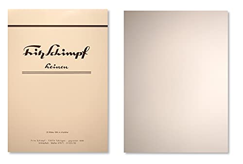 Fritz Schimpf LEINEN Briefpapier DIN A4 (Block, 50 Blatt) Farbe Crème von L'Artisan Pastellier
