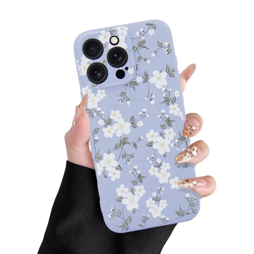 L-FADNUT Magnetisch Handyhülle für iPhone 13 Pro Max Hülle Kompatibel mit MagSafe, Hochwertiges Flüssig Silikon Schutzhülle Niedliche Blumen Muster Frauen Case für iPhone 13 Pro Max, Hellviolett L-FADNUT Magnetisch Handyhülle für iPhone 13 Pro Max Hülle Kompatibel mit MagSafe, Hochwertiges Flüssig Silikon Schutzhülle Niedliche Blumen Muster Frauen Case für iPhone 13 Pro Max, Hellviolett von L-FADNUT