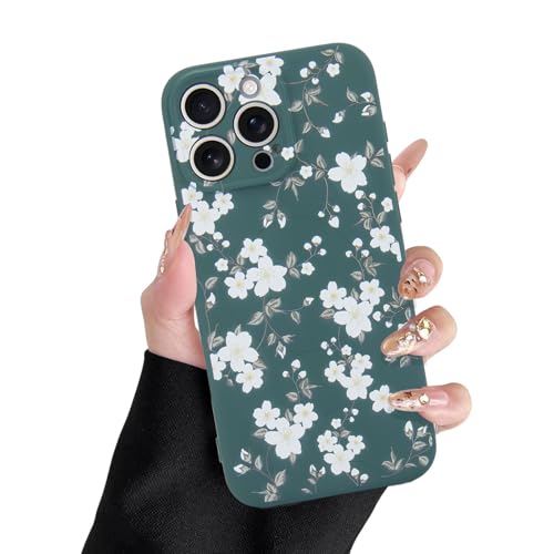 L-FADNUT Magnetisch Handyhülle für iPhone 14 Pro Hülle Kompatibel mit MagSafe, Hochwertiges Flüssig Silikon Schutzhülle Niedliche Blumen Muster Frauen Case für iPhone 14 Pro, Grün L-FADNUT Magnetisch Handyhülle für iPhone 14 Pro Hülle Kompatibel mit MagSafe, Hochwertiges Flüssig Silikon Schutzhülle Niedliche Blumen Muster Frauen Case für iPhone 14 Pro, Grün von L-FADNUT