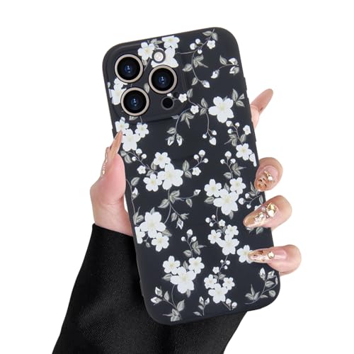 L-FADNUT Magnetisch Handyhülle für iPhone 15 Pro Max Hülle Kompatibel mit MagSafe, Hochwertiges Flüssig Silikon Schutzhülle Niedliche Blumen Muster Frauen Case für iPhone 15 Pro Max, Schwarz L-FADNUT Magnetisch Handyhülle für iPhone 15 Pro Max Hülle Kompatibel mit MagSafe, Hochwertiges Flüssig Silikon Schutzhülle Niedliche Blumen Muster Frauen Case für iPhone 15 Pro Max, Schwarz von L-FADNUT