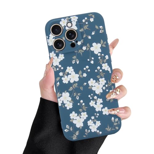 L-FADNUT Magnetisch Handyhülle für iPhone 16 Pro Max Hülle Kompatibel mit MagSafe, Hochwertiges Flüssig Silikon Schutzhülle Niedliche Blumen Muster Frauen Case für iPhone 16 Pro Max, Blau L-FADNUT Magnetisch Handyhülle für iPhone 16 Pro Max Hülle Kompatibel mit MagSafe, Hochwertiges Flüssig Silikon Schutzhülle Niedliche Blumen Muster Frauen Case für iPhone 16 Pro Max, Blau von L-FADNUT