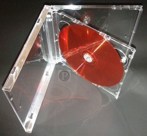 L-FENG-UK CD-Hüllen, transparent, 10 Stück von L-FENG-UK