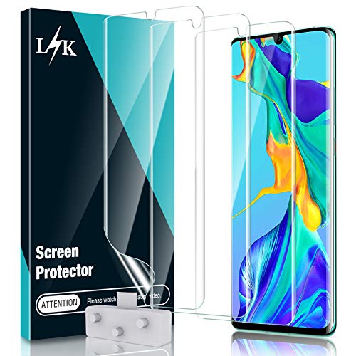 LϟK 3 Stücke Schutzfolie für Huawei P30 Pro - Klar HD Weich Folie TPU-Film Blasenfreie Kompatibel mit Hülle Einfache Installation Displayschutzfolie von L K