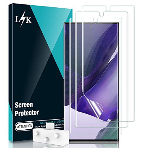 LϟK 3 Stücke Schutzfolie für Samsung Galaxy Note 20 Ultra - Folie Displayschutzfolie Blasenfreie Fingerabdruck-ID unterstützen Einfache Installation Zubehör Weich Folie von L K