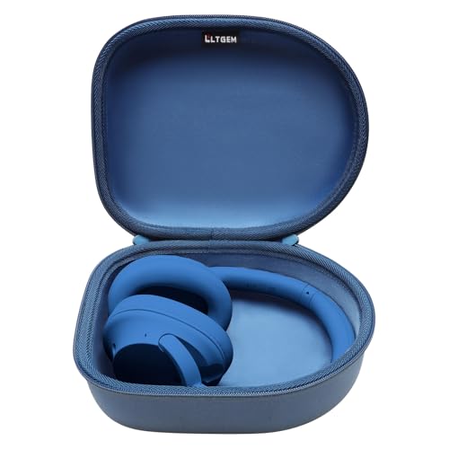 Hartschalen-Schutzhülle für Kopfhörer, für Sony, Beats, JBL, OneOdio, Soundcore Anker Life Q20, M-Audio HDH40, Bose, Audio-Technica, AKG, Behringer, Philips – Reise-Aufbewahrungstasche (blau + blau) von L LTGEM