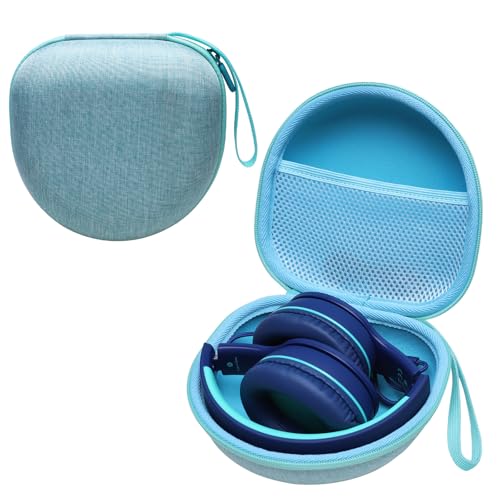 Kinder-Kopfhörer-Hülle, kompatibel mit iClever BTH12 / HS19 / BTH26 / JoySpark-T5 / Candy Bila BH03 / EarFun / IMYB / MIDOLA MD-B01 / noot Products faltbare Kinder-Kopfhörer, Mintgrün (nur Hülle) von L LTGEM