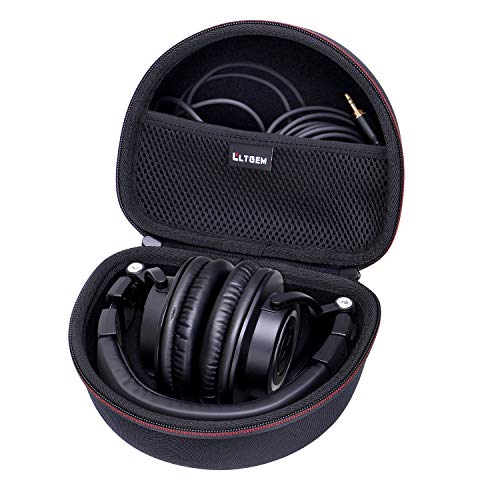 Kopfhörertasche für Audio-Technica ATH-M30X / ATH-M50X / ATH-M40X / ATH-M50xBT2 / ATH-M50xBT2DS Kopfhörer, Schwarz von L LTGEM