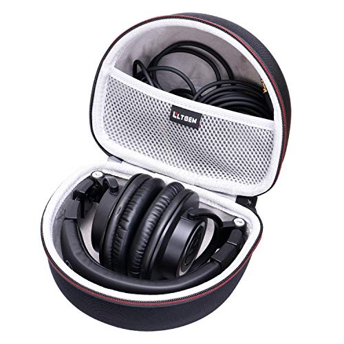 LTGEM Aufbewahrung Tragen Reise Fall Tasche Tasche Audio-Technica ATH-M50X M50 M70X M40X M30X M20X M50X MG Kopfhörer Professional Studio Monitor Kopfhörer von L LTGEM